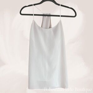 J. Crew Factory Cream Racerback Sleeveless Tank Top